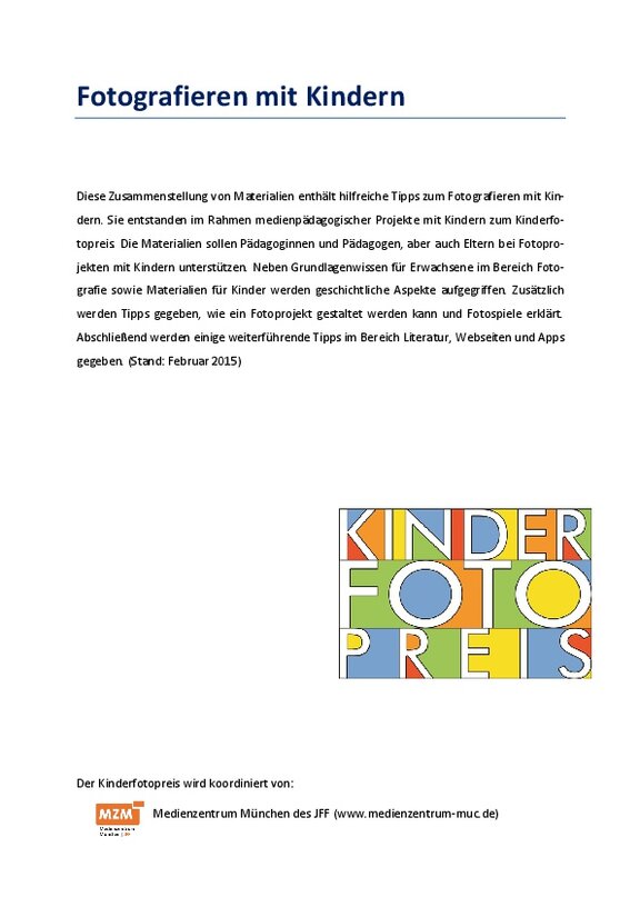 Ansicht: Fotografieren mit Kindern   