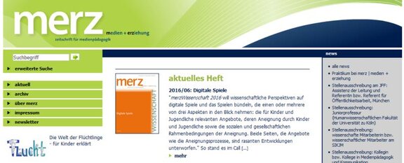 Ansicht: merz | medien + erziehung (5/2016)  