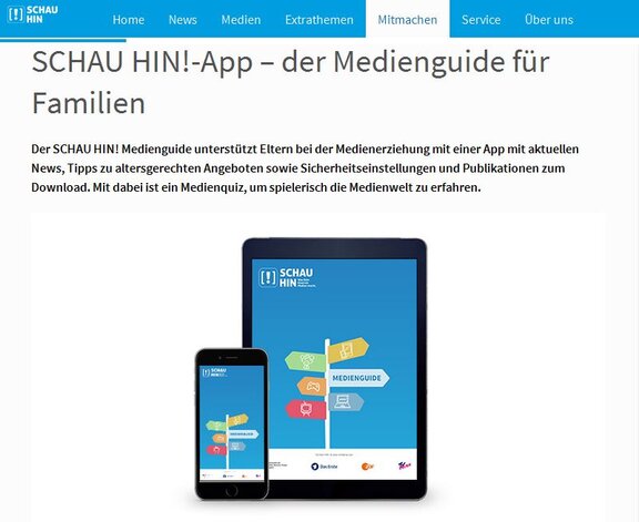 Ansicht: Schau Hin! App