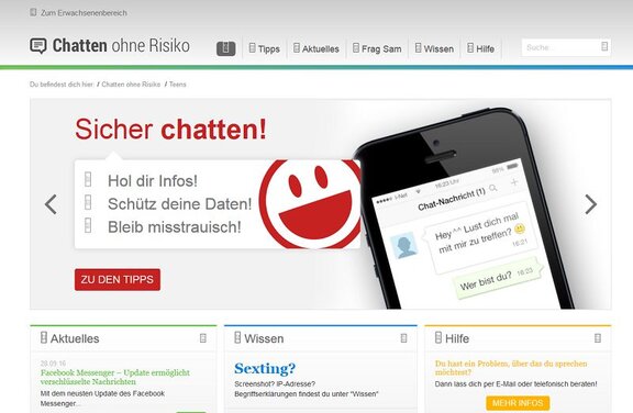 Ansicht: Chatten ohne Risiko für Jugendliche  