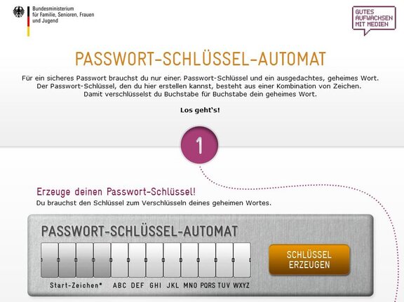 Passwort Schlüssel Automat  