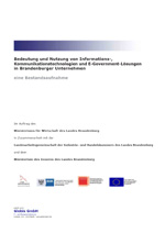 1670.jpg Buchtitel: Bedeutung und Nutzung von IKT und E-Government-Lösungen in Brandenburger Unternehmen