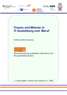 1675.jpg Buchtitel: Frauen und Männer in IT-Ausbildung und -Beruf