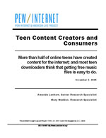1679.jpg Buchtitel: Teen Content Creators and Consumers - Jugendliche als Online-Gestalter und Konsumenten