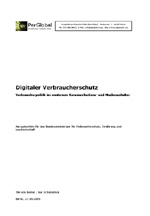 1684.jpg Buchtitel: Digitaler Verbraucherschutz - Verbraucherpolititk im modernen Kommunikations- und Medienzeitalter