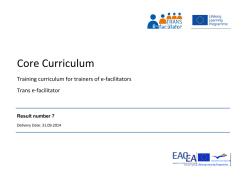 Ansicht: Projekt Trans e-facilitator veröffentlicht Lehrplan