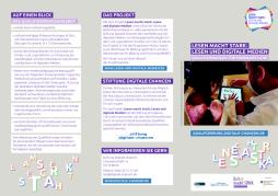 Ansicht: Flyer: Lesen macht stark - Qualifizierungen für Ehrenamtliche