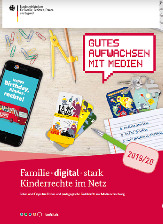 Ansicht: Broschüre Familie - digital stark - Kinderrechte im Netz
